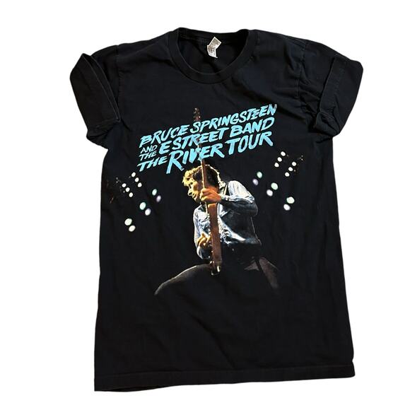 Bruce Springsteen Tour T Shirt Sz Large 2016 River Tour Classic Rock The Boss - Picture 1 of 6